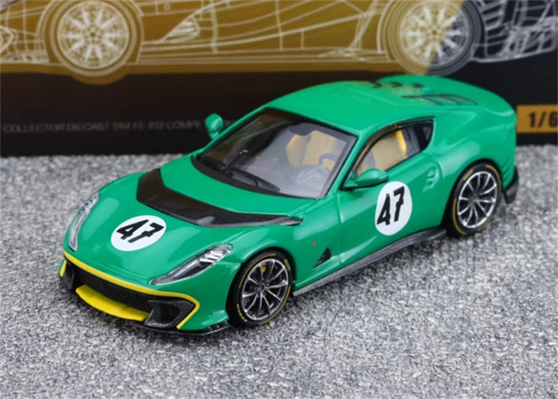 TOC Ferrari FE812C Coupe Sports BP GREEN #47 1:64 Car Pre-built Model