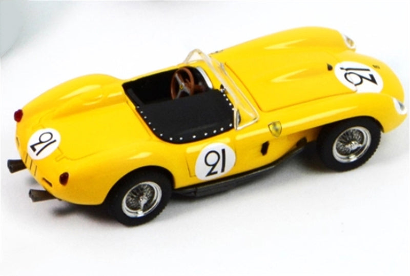GFCC 1957 Ferrari 250 Testa Rossa Racing Yellow #91 LHD 1:64 car Pre-built Model view4