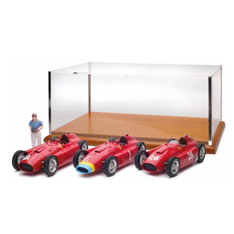 CMC Lucky Set Fangio Figure Ferrari D50 long nose #1+ Ferrari D50 short nose #1+ Ferrari D50 short nose #26 1956 Limited Edition 1:18 DIECAST Car