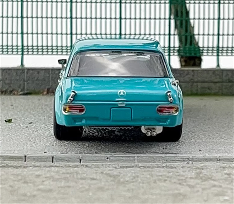Liberty 64 Mercedes Benz 300SEL AMG (W109) blue 1:64 Car Pre-built Airliner Model Display view6