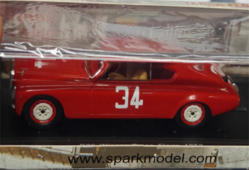 Spark lancia B20 #34 Winner Targa Florio 1952 red 1:43 Car Pre-built Model view4