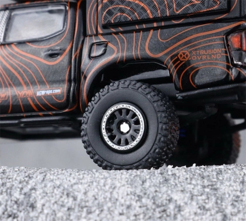 GCD TOYOTA Tacoma Camper Off-Road SUV Black LHD 1:64 Truck Pre-built Model view6