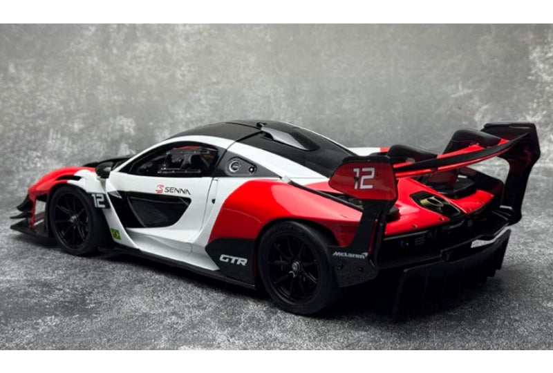 1:18 McLaren Senna GTR #12  red and white LCD MODELS   DIECAST Model