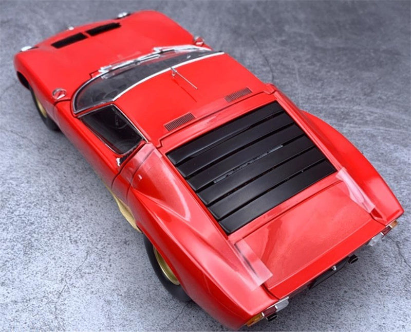 Kyosho Lamborghini Miura SV Red Golden Wheel 1:18 Car Pre-built Model view3