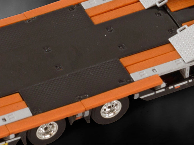 WSI SCANIA R NORMAL CR20N 6X2 TWINSTEER BROSHUIS WHEEL WELL SEMI LOWLOADER - 4 AXLE PREMIUM LINE 1:50 Truck Pre-built Model