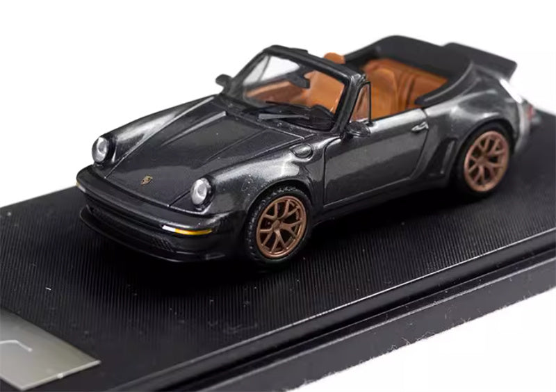 Rhino Model Porsche Singer Turbo Study 930 carbon gray 1:64 Car Pre-built Model view1