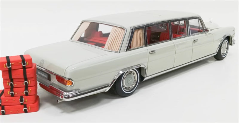 NZG Mercedes Benz S600 Pullman W100 Grey White 1:18 Car Pre-built Model