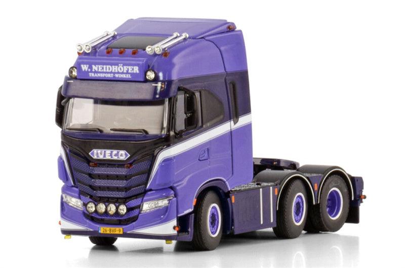 WSI IVECO S-WAY AS HIGH 6X2 TWIN STEER W. Neidhofer Transport 1:50 Truck Pre-built Model