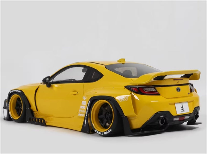 1:18 Toyota GR86 Rocket Bunny  Yellow GT SPIRIT  Resin Model