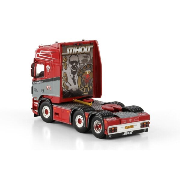 1:50 SCANIA N.C. CHRISTENSEN & SONNER R HIGHLINE CR20H 6X2 WSI  Red DIECAST Model