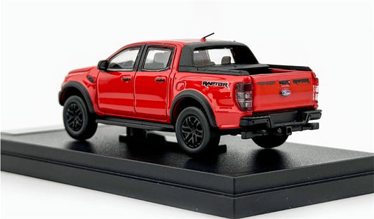 MK Miniatures Ford Ranger Raptor Pickup Red 1:64 Truck Pre-built Model view2