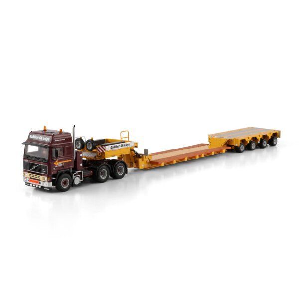 1:50 VOLVO GALLIKER F16 6X4 SCHEUERLE INTERCOMBI 4 AXLE WSI Diecast Model