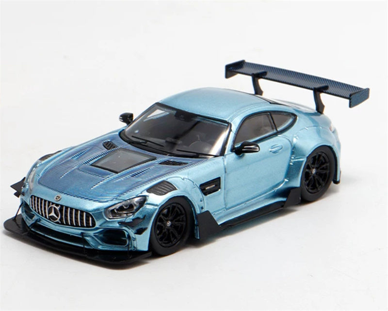 1:64 Mercedes-Benz AMG GT S Carbonerre Wide Body Ice Blue Rhino Model Limited Edition 499PCS ONLY DIECAST Model
