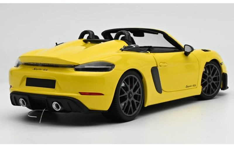 1:18 Porsche 718 Spyder RS Yellow MINICHAMPS Convertible DIECAST Car Model