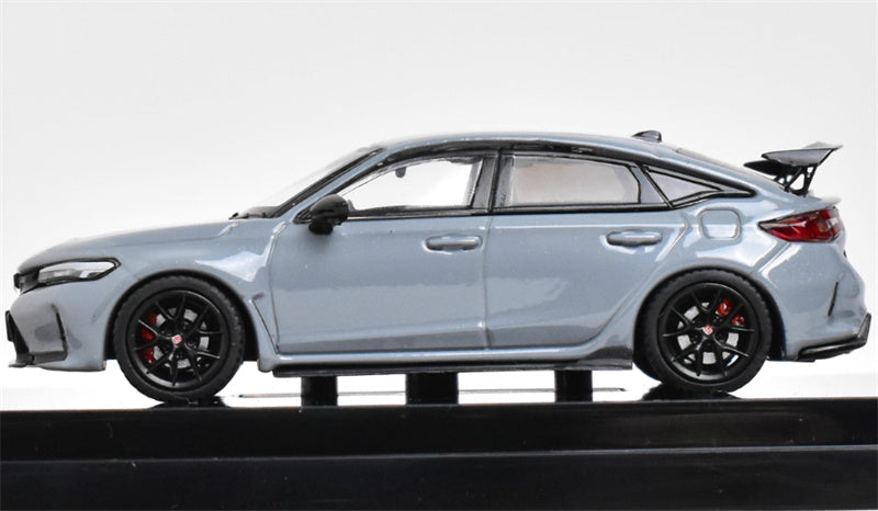 Hobby JAPAN Honda CIVIC TYPE R (FL5) with Engine Gray Pearl 1:64 Car Pre-built Model view3