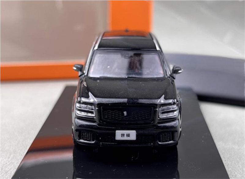 GCD Toyota Century 3rd Generation G70 SUV black left hand drive 1:64 Car Pre-built Model view6