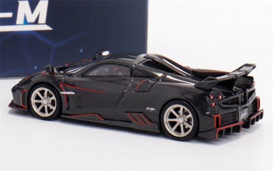 XF MODEL Pagani Imola supercar Black carbon 1:64 Car Pre-built Model view2