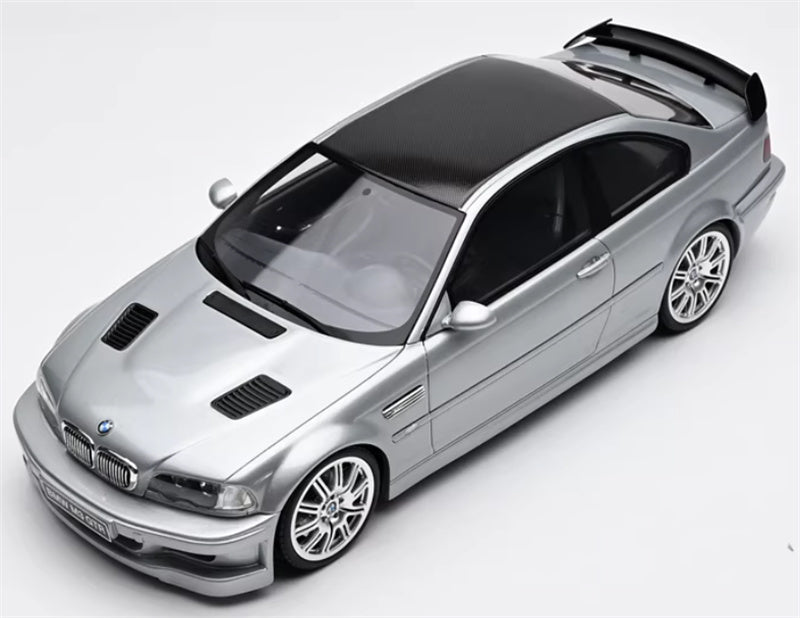 1:18 BMW E46 M3 GTR STREET 354 2001 silver  OTTO Limited Edition 2500PCS ONLY Resin Car Model