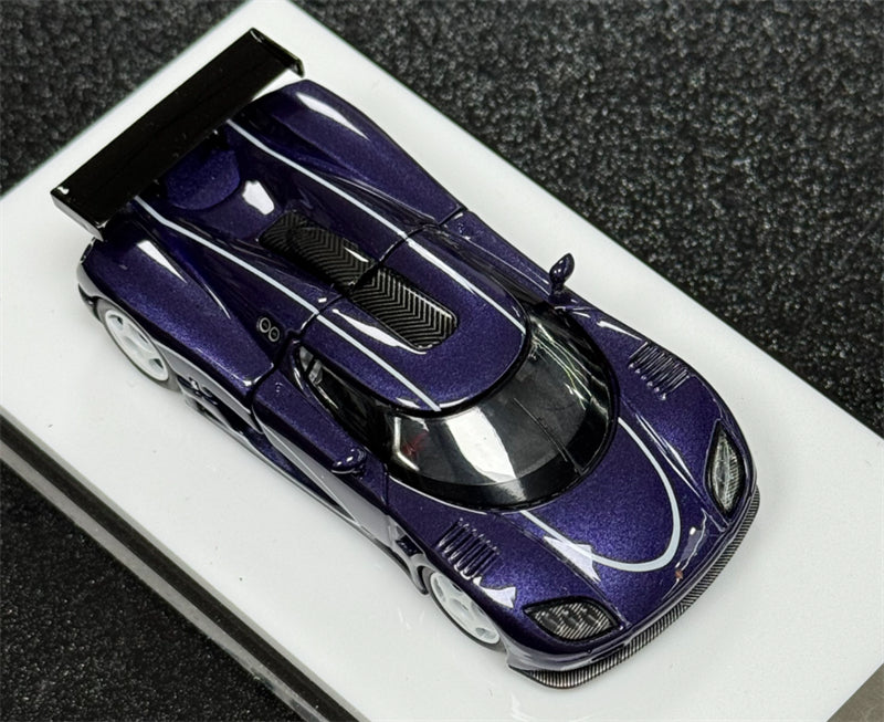 Autobots Models Koenigsegg CCGT Open Cover Edition Purple 1:64 Car Pre-built Model view7