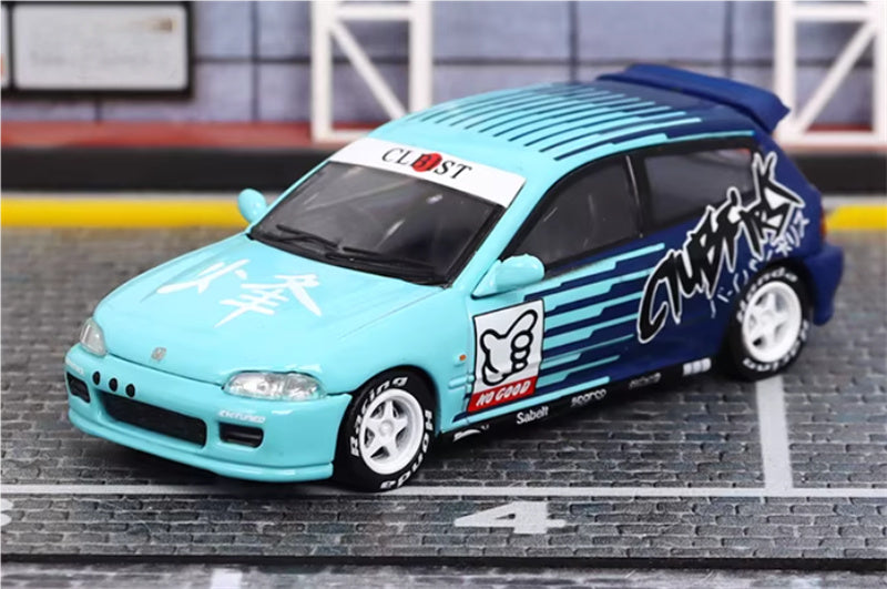 SW Honda Civic EG6 Feijin Coating Limited Edition 499PCS ONLY 1:64 Car Pre-built Model view1