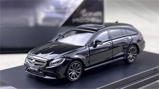 KING MODEL Mercedes Benz CLS63 AMG Hunting Edition Black Limited Edition 999PCS ONLY 1:64 Car Pre-built Model view1