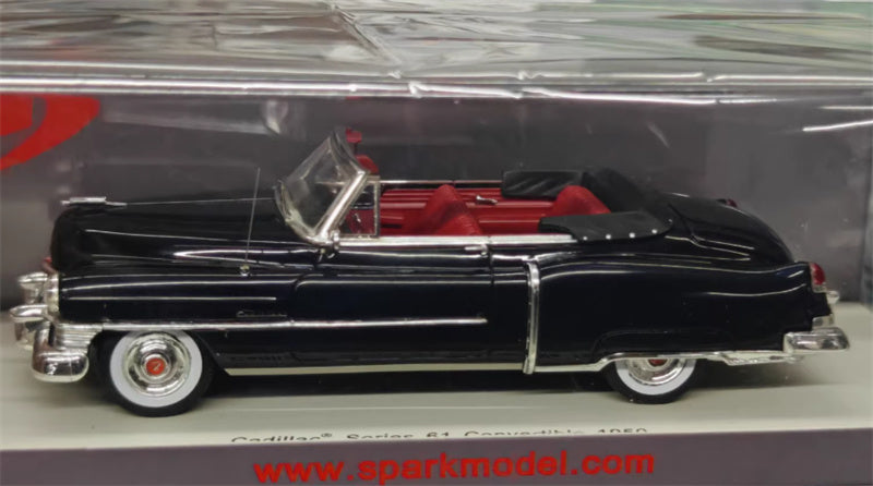 spark Cadillac Series 61 Convertible 1950 Black 1:43 Car Pre-built Model view9