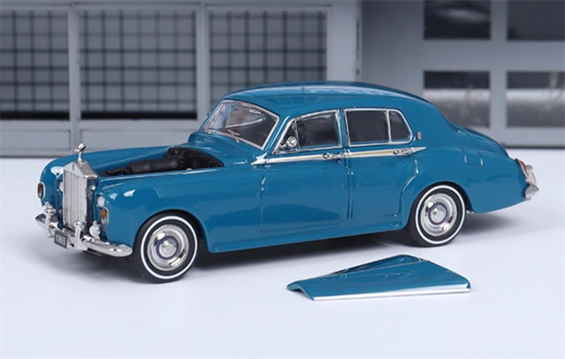 GFCC 1965 Rolls Royce Silver Cloud III classic car Vintage Blue LHD 1:64 car Pre-built Model view6