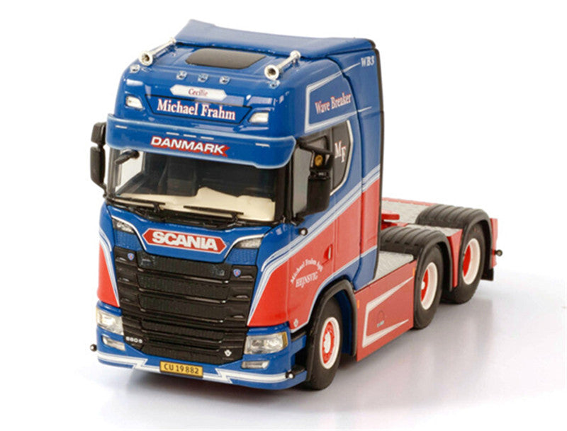 WSI SCANIA S HIGHLINE 6X2 TAG AXLE MICHAEL FRAHM 1/50 Truck Pre-built Model