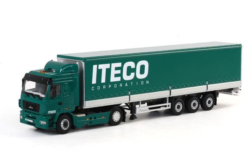 WSI Maz 4x2 curtainsidetrailer Iteco 1:50 Truck Pre-built Model