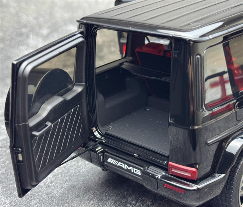Almost Real Mercedes Benz G63 AMG 2022 55th Anniversary Commemoration Limited Edition 1008PCS ONLY Black - red interior 1:18 Car Pre-built Model view3