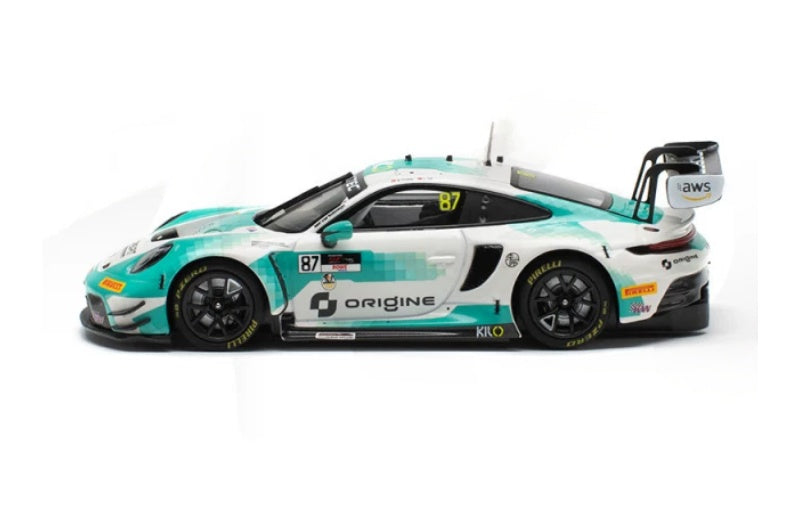1:43 Porsche 911 GT3R KiloWorks GTWC #87 Asia Champion Diecast Model view3