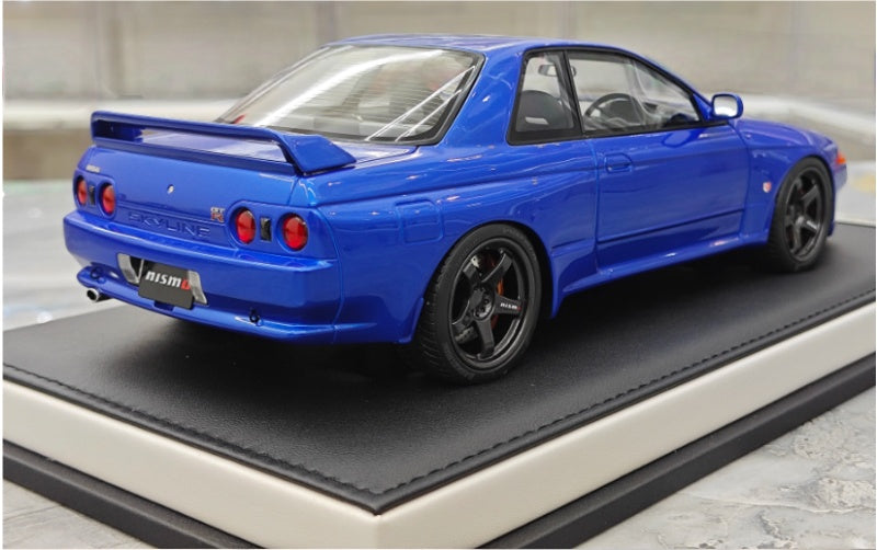 1:18 Nissan GT-R (R32) Coast Blue MOTORHELIX Customized Version Limited 99 pcs Resin Car Model