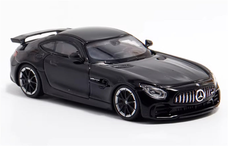 MJ Model 2017 Mercedes AMG GTR C190 First Generation Supercar glossy black 1:64 Car Pre-built Airliner Model Display view5