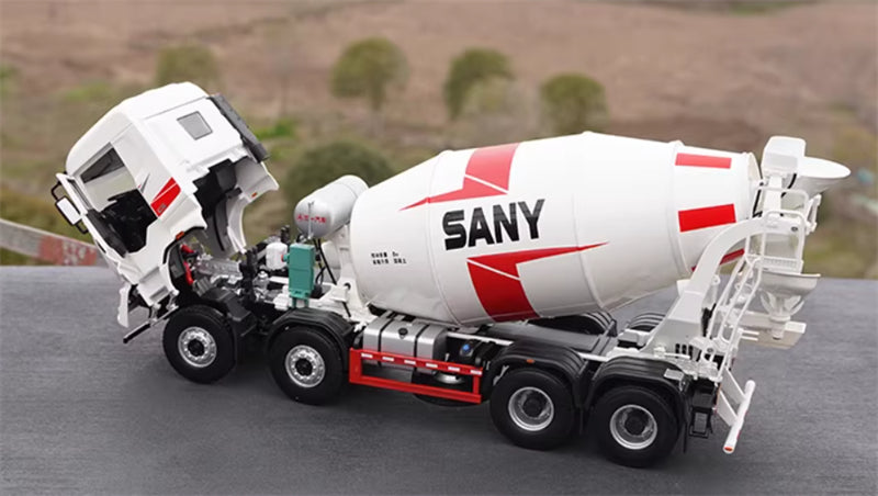 1:24 8x4 Concrete Mixer Truck SANY DIECAST Model