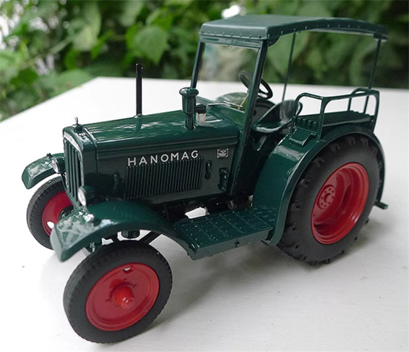 SCHUCO Hanomag R 40 mit Dach Tractor peacock blue 1:32 Truck Pre-built Model