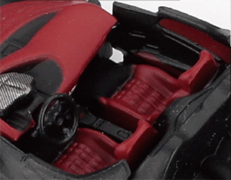 BBR MODELS Ferrari Daytona SP3 convertible Matte Black 1:64 Car Pre-built Model view6
