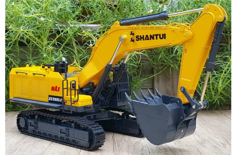 SHANTUI SE980LC Large-Scale Mining Excavator Yellow 1:35 Truck Pre-built Airliner Model Display view4