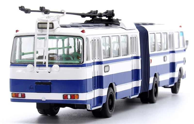 AUTO-GLIMPSE Shanghai Bus SK561GF articulated trolley dark blue 1:64 Bus Pre-built Model view2