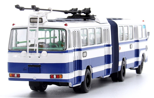 AUTO-GLIMPSE Shanghai Bus SK561GF articulated trolley dark blue 1:64 Bus Pre-built Model view2