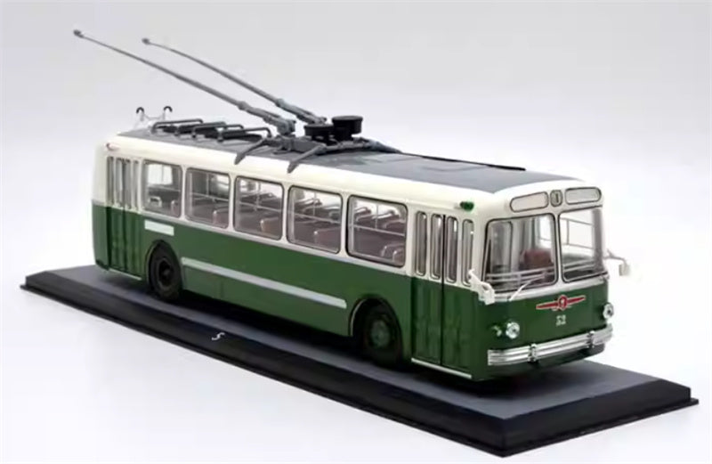 Demprice Russian ZIU-5 trolley bus green 1:43 Bus Pre-built Model view4