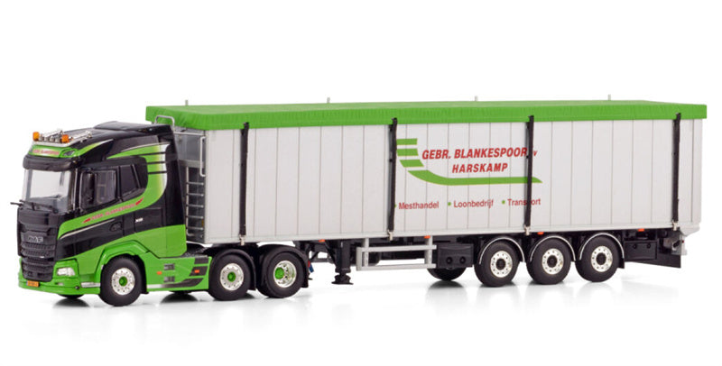 WSI  DAF XG 6X2 TWIN STEER VOLUME TRAILER - 3 AXLE Gebr. Blankespoor By Harskamp 1:50 Truck Pre-built Model