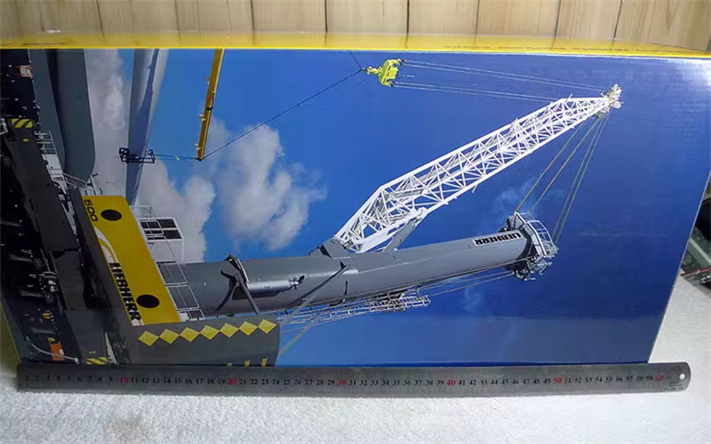 NZG Liebherr LHM 500 Mobile Harbour Wallmann & co Crane blue 1:87 DIECAST Crane Truck