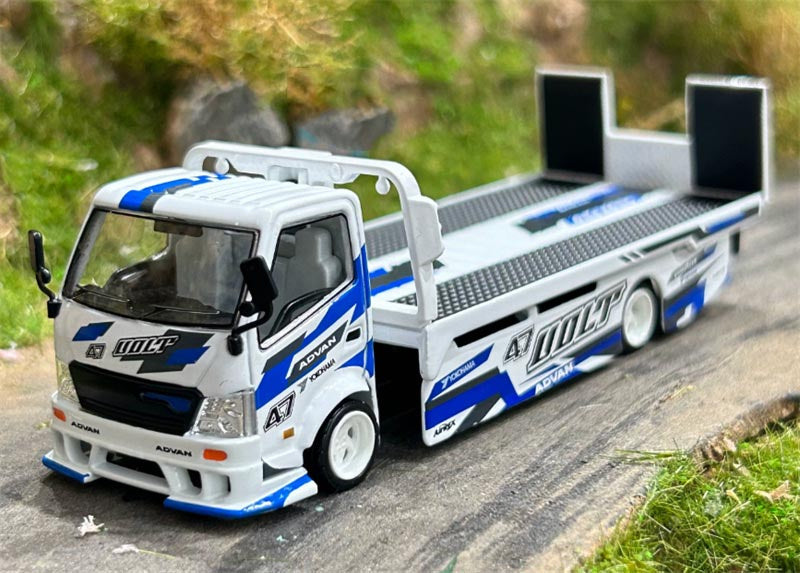 1:64 Hino H300 ADVAN Volt White Blue SUPCAR DIECAST Model