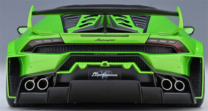 AUTOART Lamborghini HURACAN GT supercar Green LBWK AirREX AK-produce LB PERFORMANCE LB-WORKS 1:18 Car Pre-built Model view9