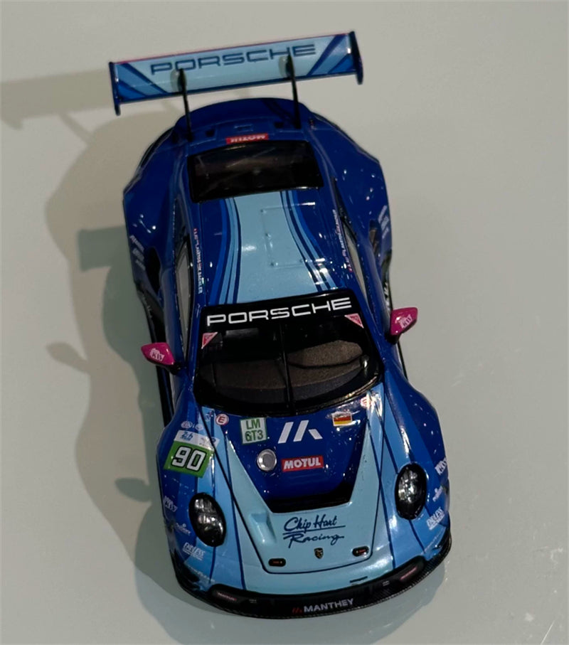 1:64 Porsche 991 GT3 R 2025 LeMans 24H Trends Hobby #90 DIECAST Civil Car Model