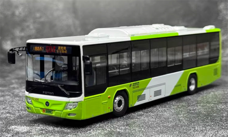 Beijing Public Transport Foton Bus Bafangda Single Machine Route 694 1:64 Bus Pre-built Model view1