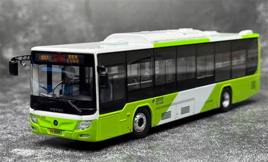 Beijing Public Transport Foton Bus Bafangda Single Machine Route 694 1:64 Bus Pre-built Model view1