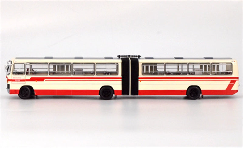 Beijing Public Transport Jinghua BK6170 #1 Blue Road Sign Articulated Bus 1:64 Bus Pre-built Model view3