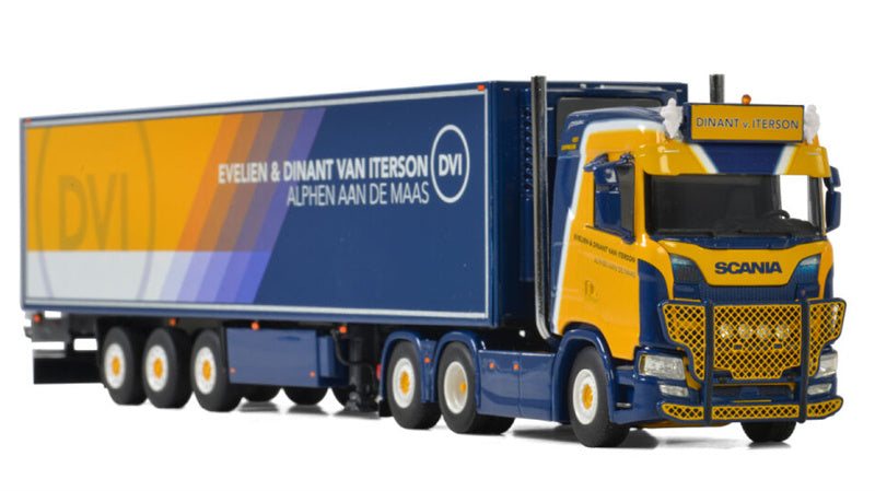 WSI SCANIA S NORMAL CS20N REEFER TRAILER - 3 AXLE Dinant van Iterson 1:50 Truck Pre-built Model