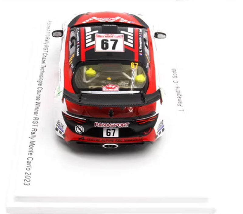 Spark Alpine A110 Rally RGT Chazel Technologie Course Winner RGT Rally Monte Carlo 2023 1:43 Car Pre-built Model view8